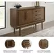 Lyncott Medium Brown Server