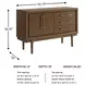 Lyncott Medium Brown Server