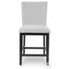 Neymorton Dark Grayish Brown Performance Fabric Bar Stool