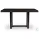 Neymorton Dark Grayish Brown 76" Counter Height Dining Table