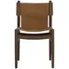 Argus Nubuck Caramel Leather Upholstered Dining Chair