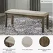 Moriville Beige Upholstered Bench