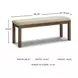 Moriville Beige Upholstered Bench