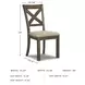 Moriville Beige Upholstered Side Chair Set of 2