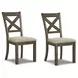 Moriville Beige Upholstered Side Chair Set of 2