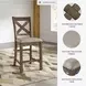 Moriville Gray Upholstered Bar Stool Set of 2