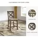 Moriville Gray Upholstered Bar Stool Set of 2
