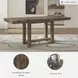 Moriville Grayish Brown Extendable Counter Height Dining Table