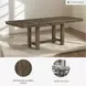 Moriville Grayish Brown Extendable Rectangular Dining Table