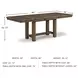Moriville Grayish Brown Extendable Rectangular Dining Table