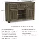 Moriville Grayish Brown Server