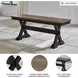Wildenauer Brown And Black Bench