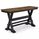 Wildenauer Deep Brown and Satin Black Extendable Rectangular Counter Height Dining Room Set