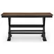 Wildenauer Brown and Black Counter Height Dining Bench