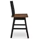 Wildenauer Brown and Black Swivel Counter Stool Set of 2