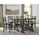 Wildenauer Brown and Black Counter Height Dining Bench