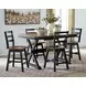Wildenauer Brown and Black Swivel Counter Stool Set of 2