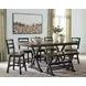 Wildenauer Brown and Black Swivel Counter Stool Set of 2