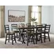 Wildenauer Brown and Black Swivel Counter Stool Set of 2