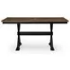Wildenauer Deep Brown and Satin Black Extendable Rectangular Counter Height Dining Room Set