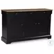 Wildenauer Deep Brown and Satin Black Extendable Rectangular Counter Height Dining Room Set