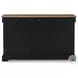 Wildenauer Deep Brown and Satin Black Extendable Rectangular Counter Height Dining Room Set