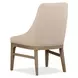 Tristan Brown Upholstered Arm Chair Set of 2