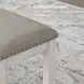 Robbinsdale Antique White Upholstered Dining Bench