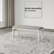 Robbinsdale Antique White Upholstered Dining Bench
