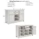 Robbinsdale Antique White Server