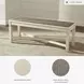Bolanburg Two-tone Large Upholstered Dining Bench