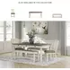Bolanburg Two-tone Large Upholstered Dining Bench