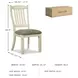 Bolanburg Two Tone Dining Side Chair Set of 2