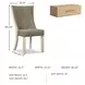 Bolanburg Two Tone Dining Upholstered Side Chair Set of 2