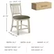 Bolanburg Two Tone Upholstered Bar Stool Set of 2