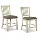 Bolanburg Two Tone Upholstered Bar Stool Set of 2