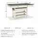 Bolanburg White and Gray Rectangular Counter Height Dining Table