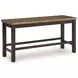 Sharlander Dark Brown 48" Counter Height Dining Bench