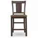 Sharlander Dark Brown Bar Stool Set of 2
