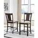 Anixburg Dark Brown 86" Extendable Rectangular Counter Height Dining Room Set