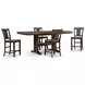 Sharlander Dark Brown 86" Extendable Rectangular Counter Height Dining Table