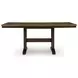 Sharlander Dark Brown 86" Extendable Rectangular Counter Height Dining Table