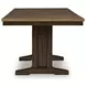 Sharlander Dark Brown 86" Extendable Rectangular Counter Height Dining Table