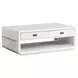 Sunset Cove Moonlight Pearl and Brown Rectangular Cocktail Table