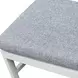 Nash Outdoor Dining Gray Upholstered Outdoor Ladder Back Side Chair Set of 2