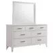 Andover White Rectangular Dresser Mirror