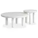 Sunset Cove Moonlight Pearl Round Nesting Cocktail Table