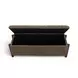 Abby Brown Upholstered Storage Accent Bench