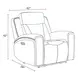 Maveric Bette Coffee Zero Gravity Triple Power Recliner with USB Charging