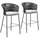 Freycinet Natural Outdoor Bar Stool Set of 2